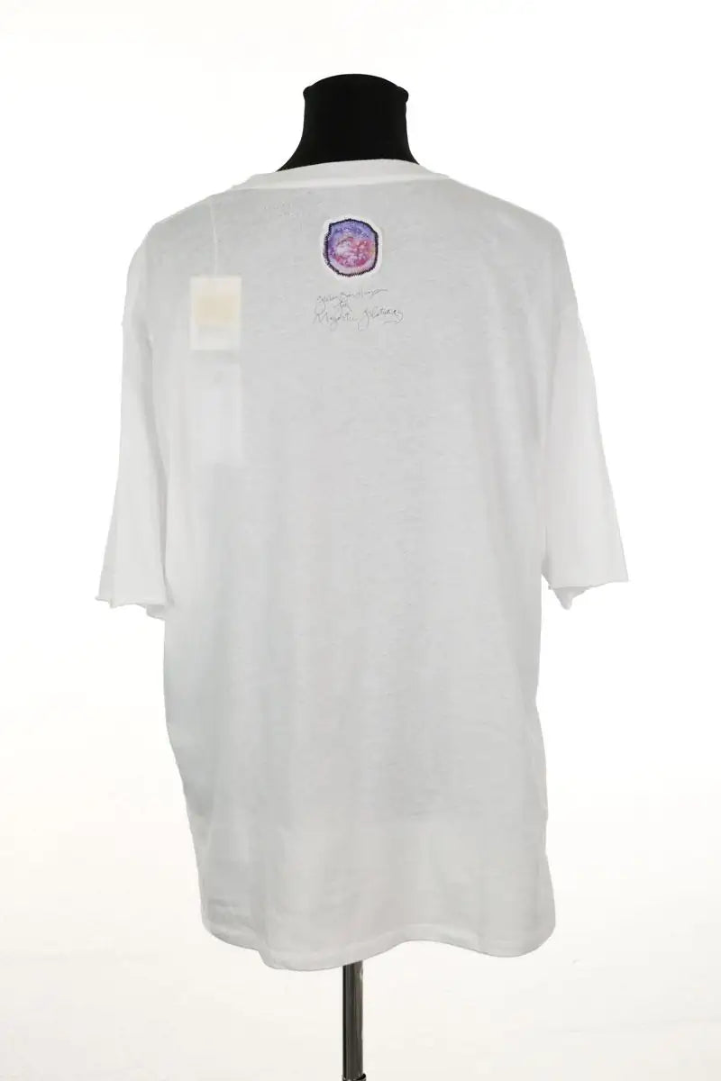 T-shirt Majestic Filatures Blanc en Coton