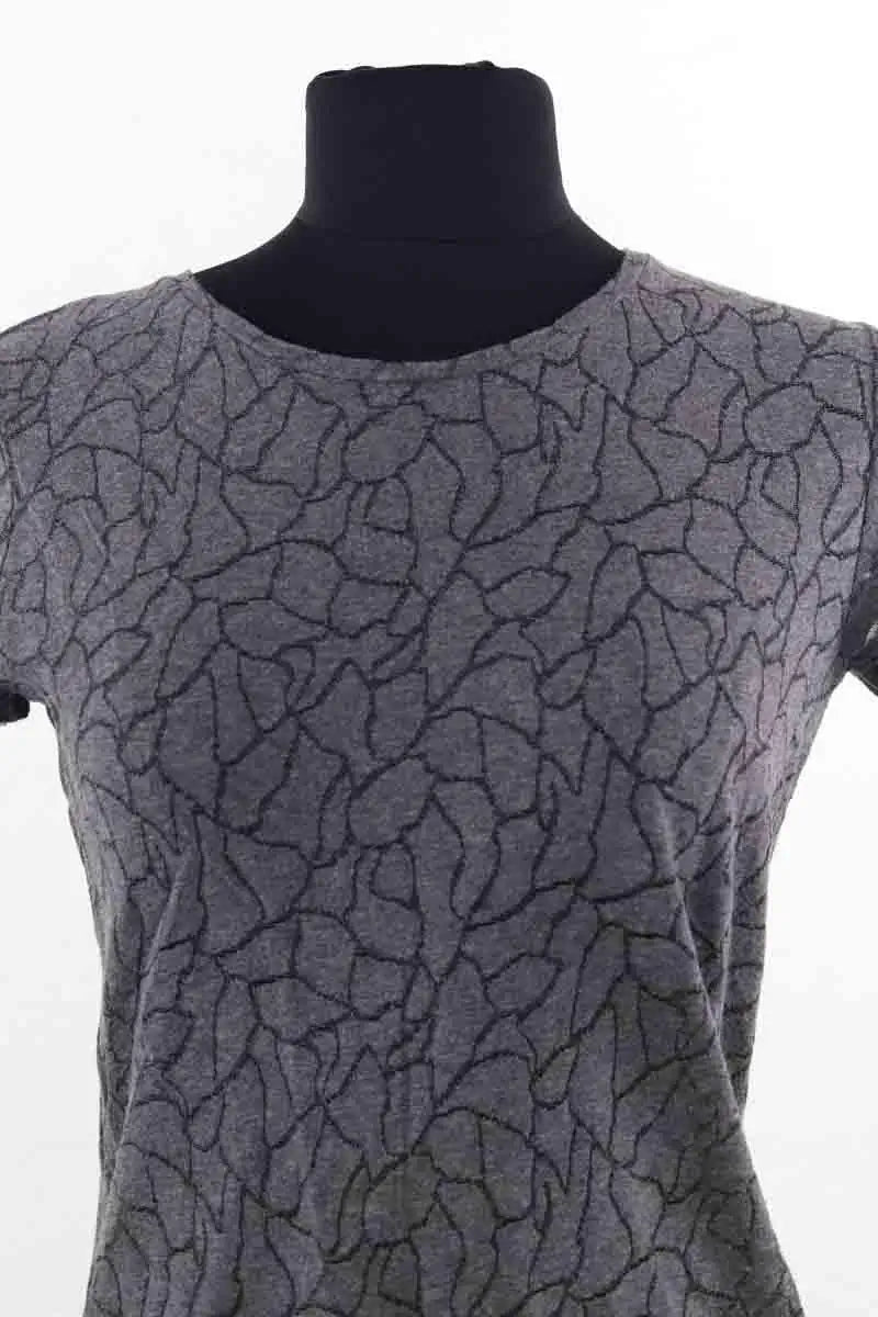 T-shirt Majestic Filatures Gris en Coton