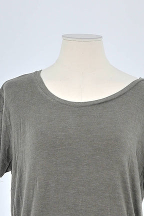 T-shirt Majestic Filatures Gris en Viscose