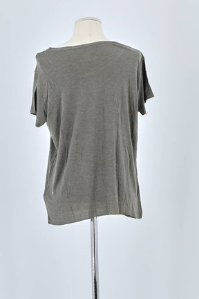 T-shirt Majestic Filatures Gris en Viscose