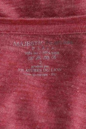 T-shirt Majestic Filatures Rose en Lin