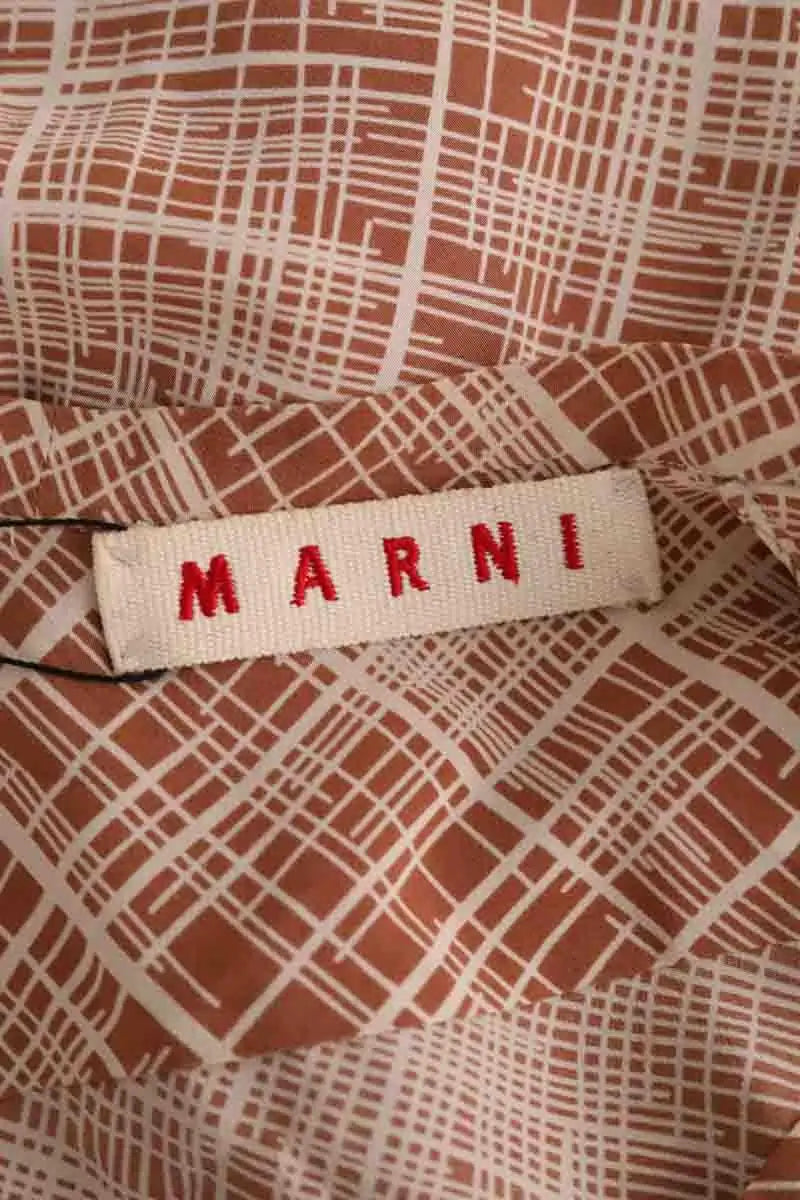 T-shirt Marni Beige en Soie