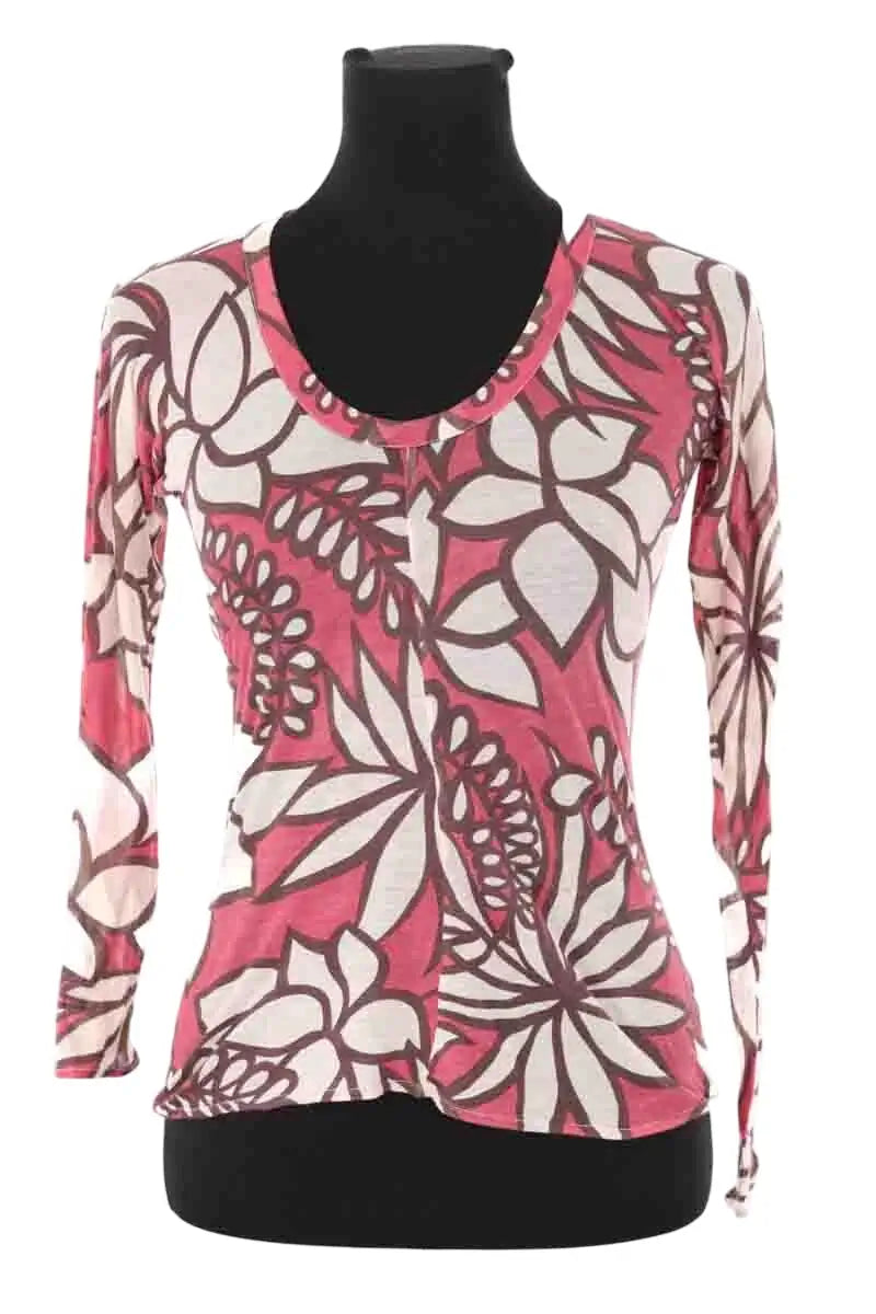T-shirt Marni Rose en Coton, taille XS - Seconde Main