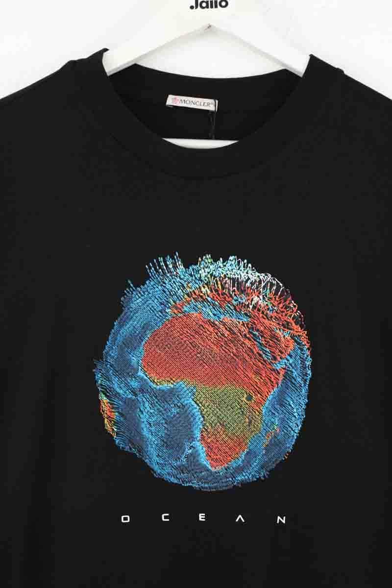 T-shirt Moncler Noir en Coton