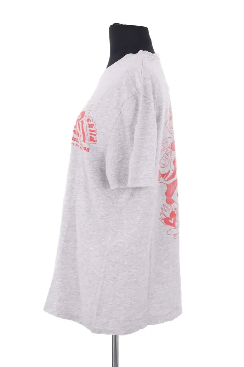 T-shirt Moon Society Gris en Coton