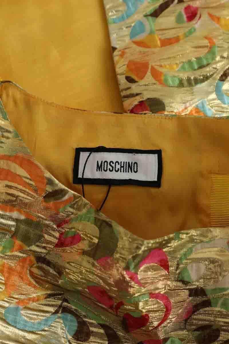 T-shirt Moschino Jaune en Synthétique
