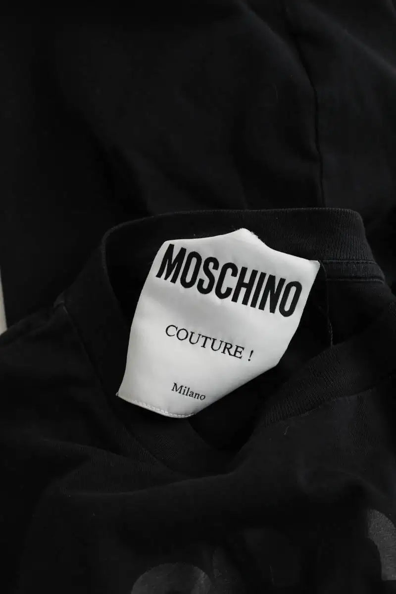 T-shirt Moschino Noir en Coton