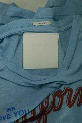 T-shirt Mother Bleu en Coton