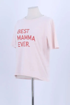 T-shirt Mumday Mornings Rose en Coton
