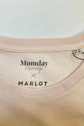 T-shirt Mumday Mornings Rose en Coton