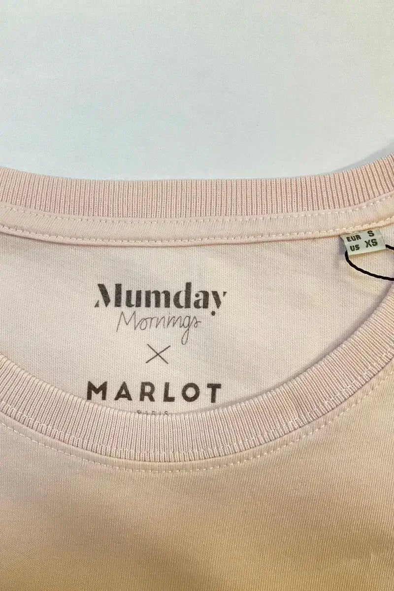 T-shirt Mumday Mornings Rose en Coton