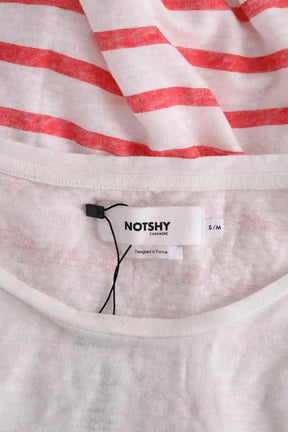 T-shirt Notshy Blanc en Laine