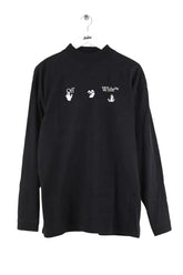 T-shirt Off White Noir en Coton, taille S - Seconde Main