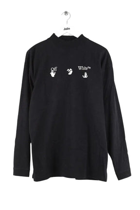 T-shirt Off White Noir en Coton, taille S - Seconde Main