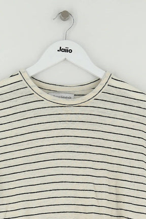 T-shirt Officine Générale Beige en Lin