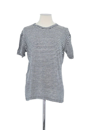 T-shirt Officine Générale Blanc en Lin, taille M - Seconde Main