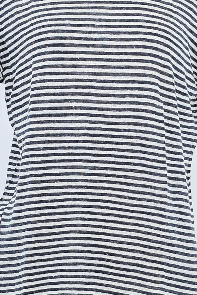 T-shirt Officine Générale Blanc en Lin