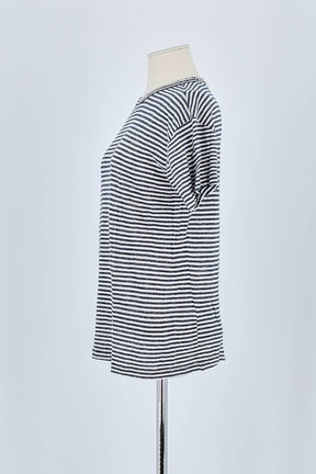 T-shirt Officine Générale Blanc en Lin