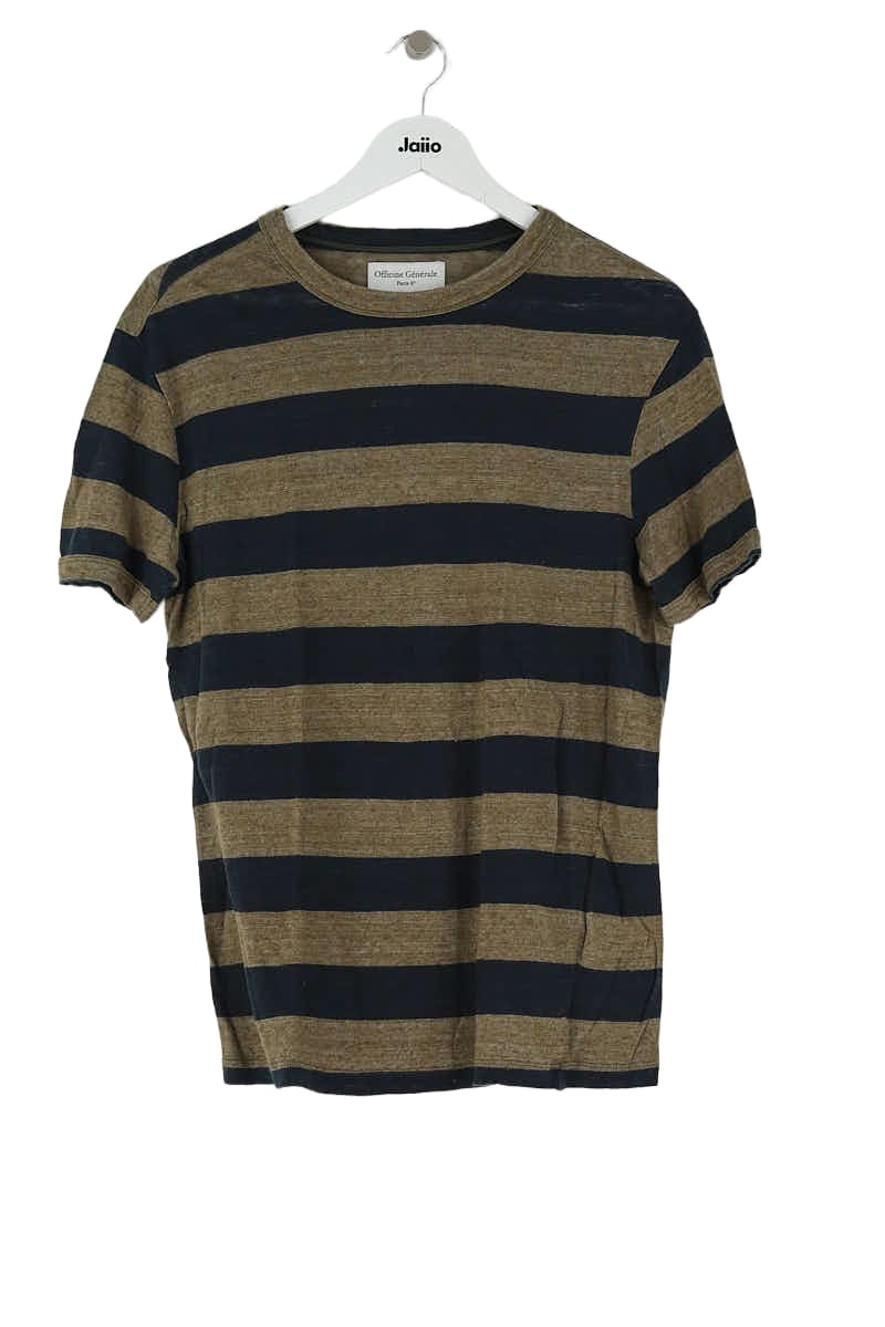 T-shirt Officine Générale Marron en Lin, taille XS - Seconde Main