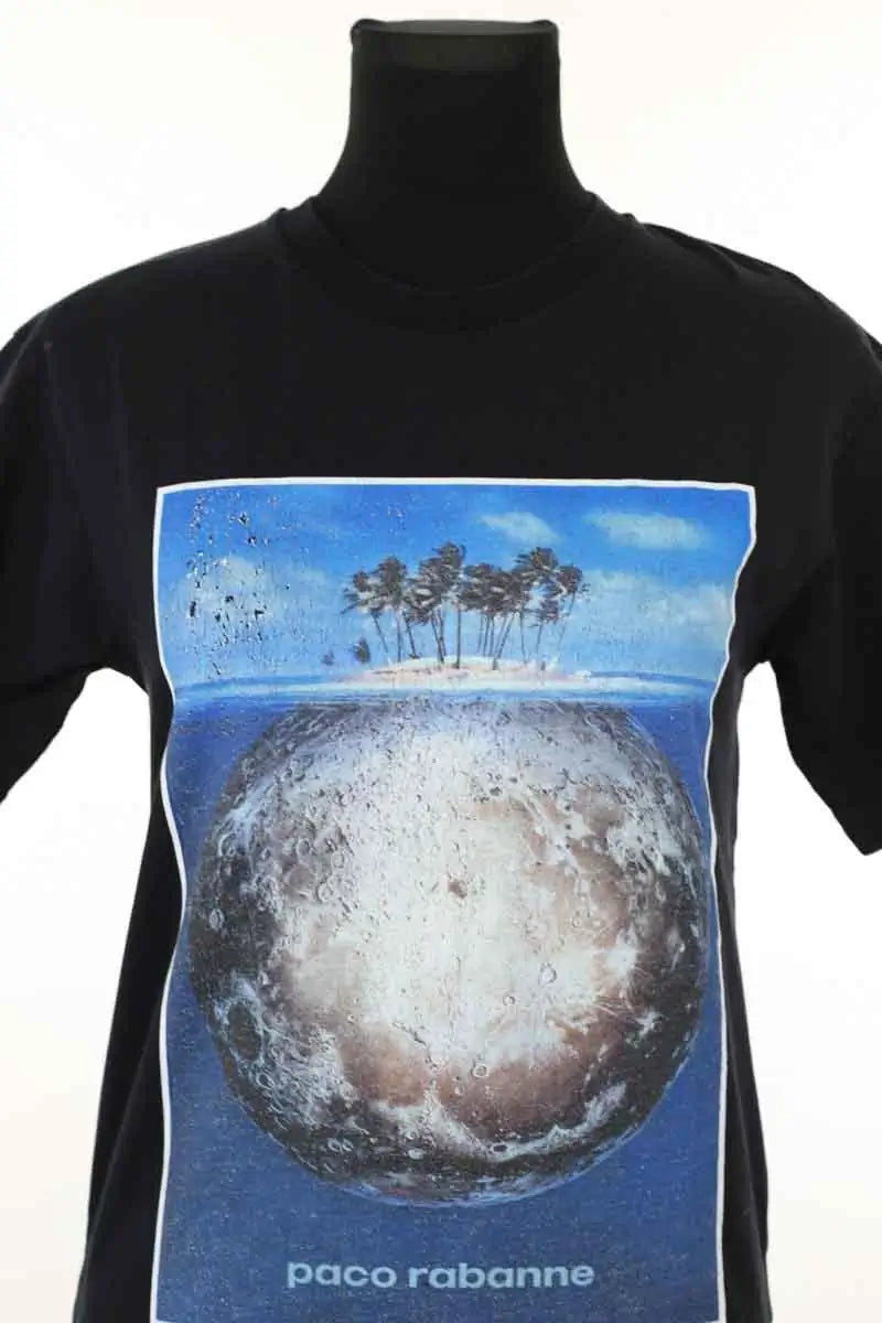 T-shirt Paco Rabanne Noir en Coton