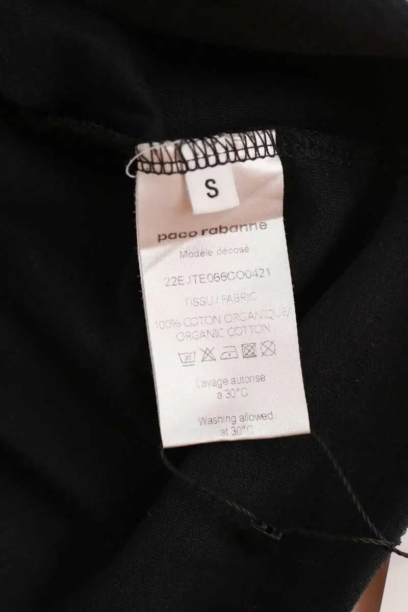 T-shirt Paco Rabanne Noir en Coton