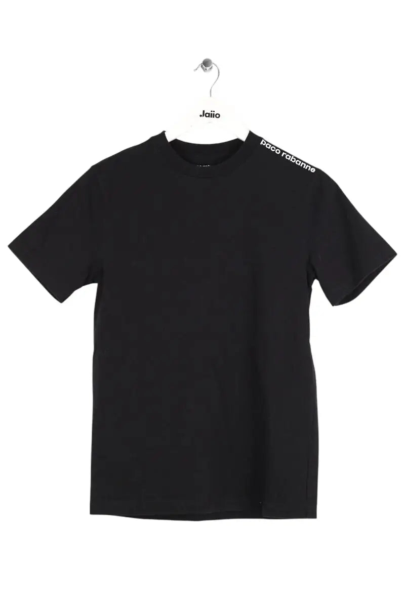 T-shirt Paco Rabanne Noir en Coton, taille XS - Seconde Main
