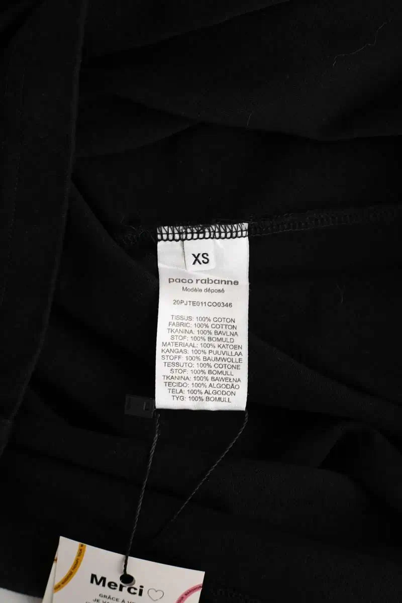 T-shirt Paco Rabanne Noir en Coton