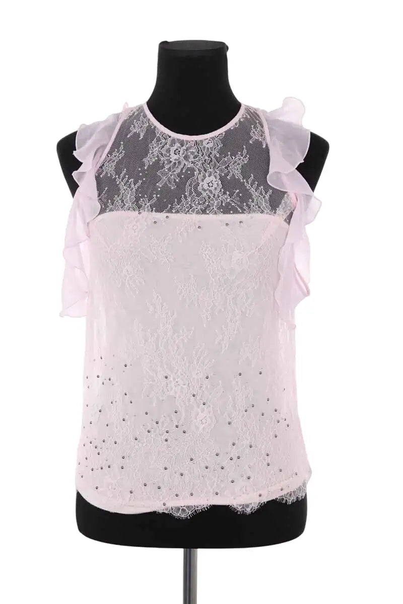 T-shirt Pinko Rose en Synthétique, taille XS - Seconde Main