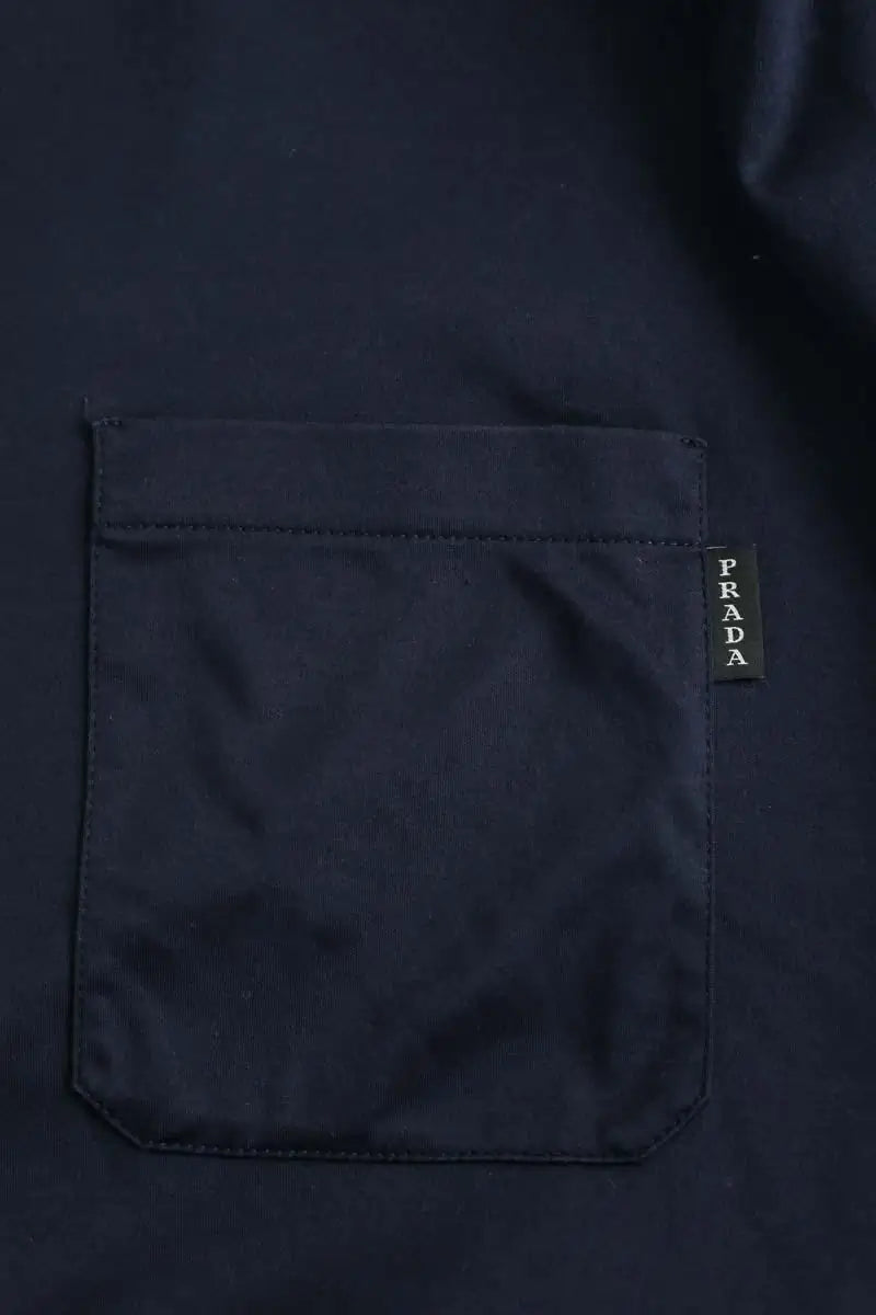 T-shirt Prada Marine en Coton