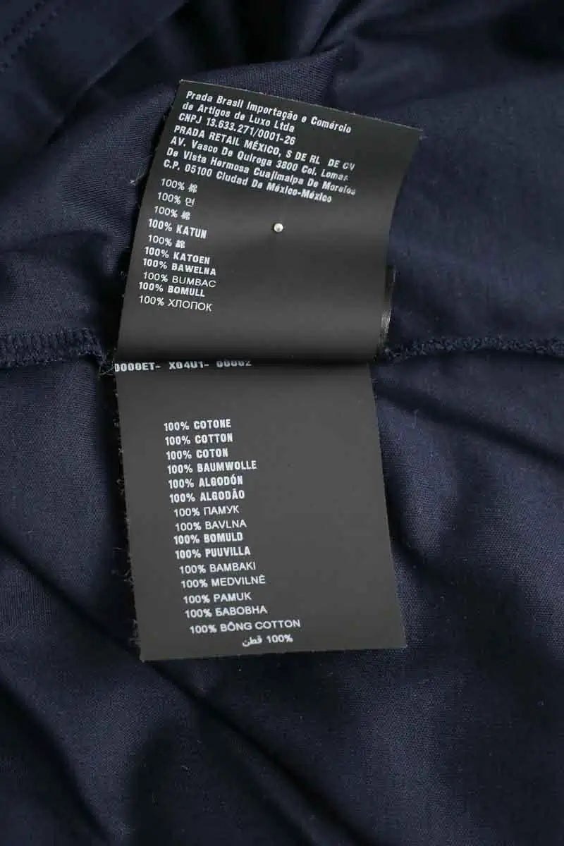 T-shirt Prada Marine en Coton