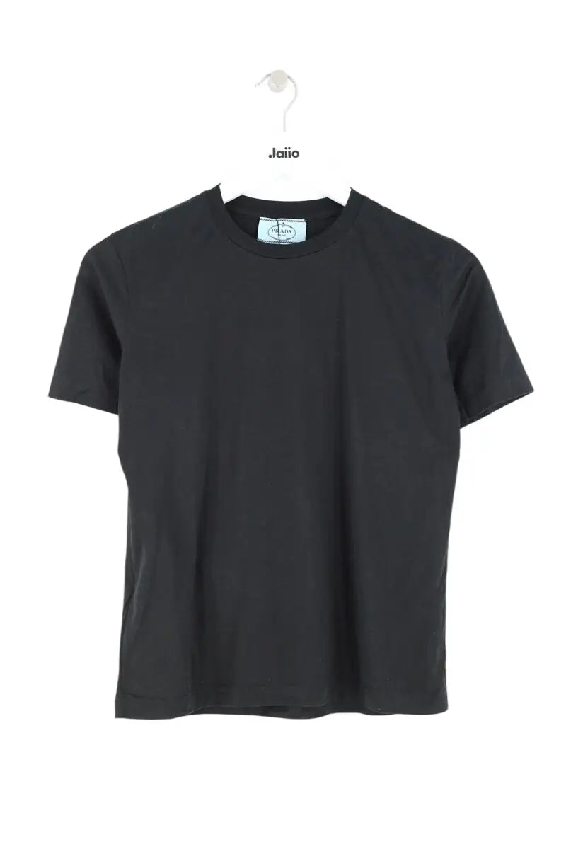T-shirt Prada Noir en Coton, taille XS - Seconde Main