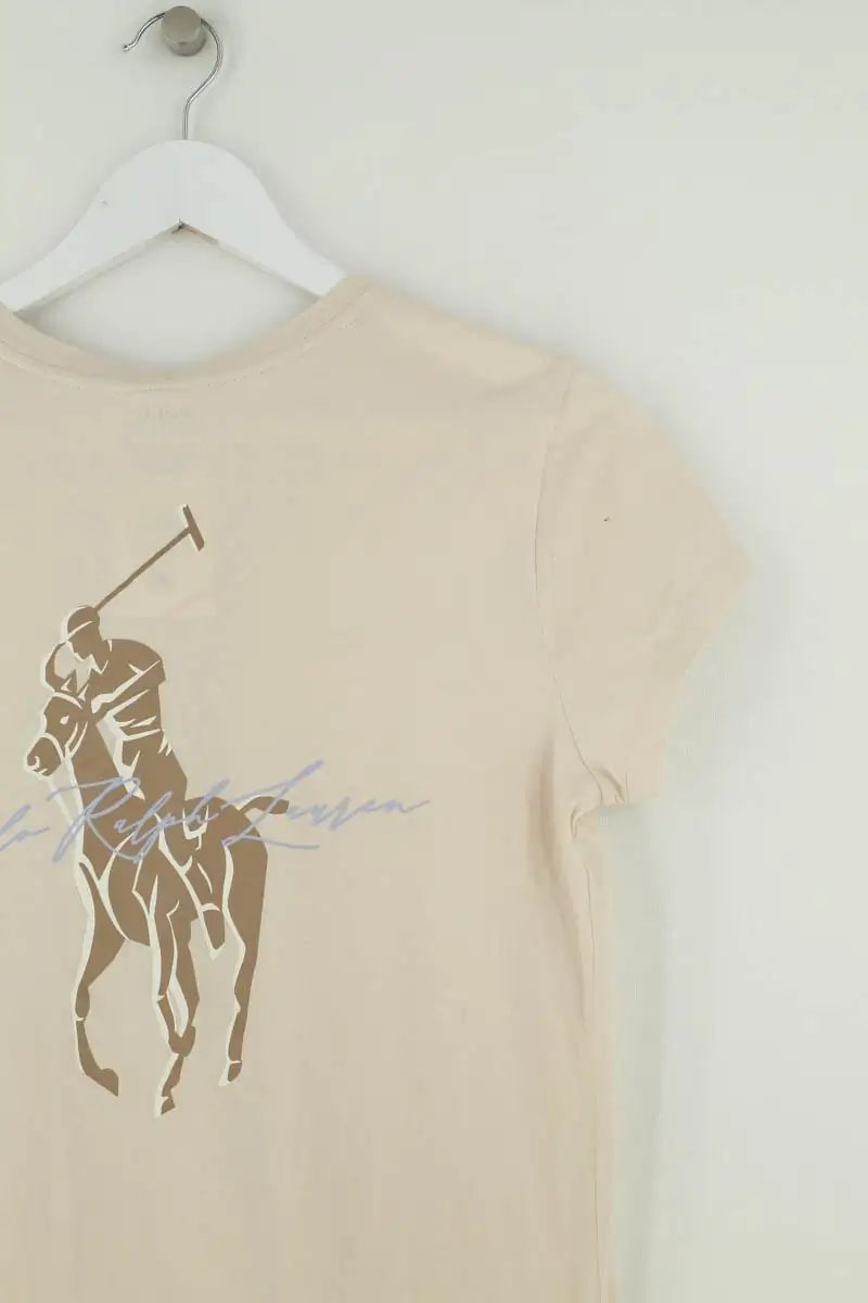 T-shirt Ralph Lauren Beige en Coton