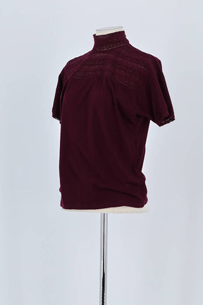 T-shirt Ralph Lauren Bordeaux en Coton