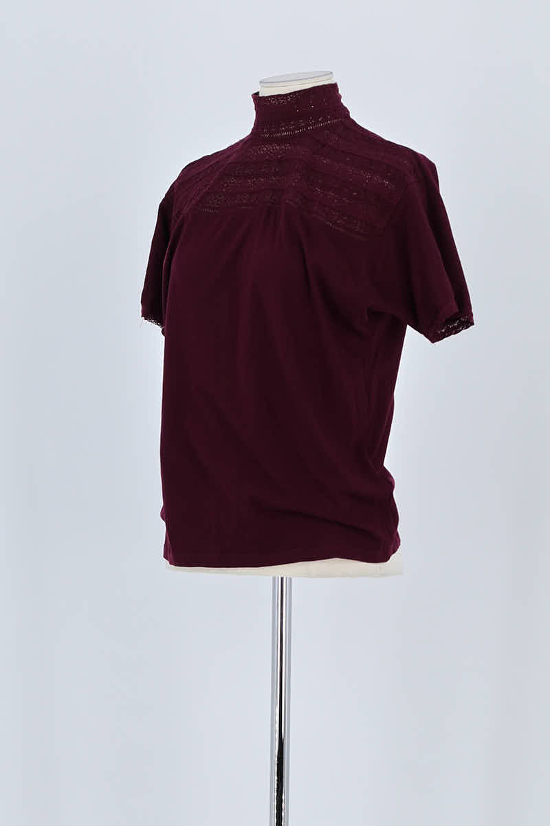 T-shirt Ralph Lauren Bordeaux en Coton