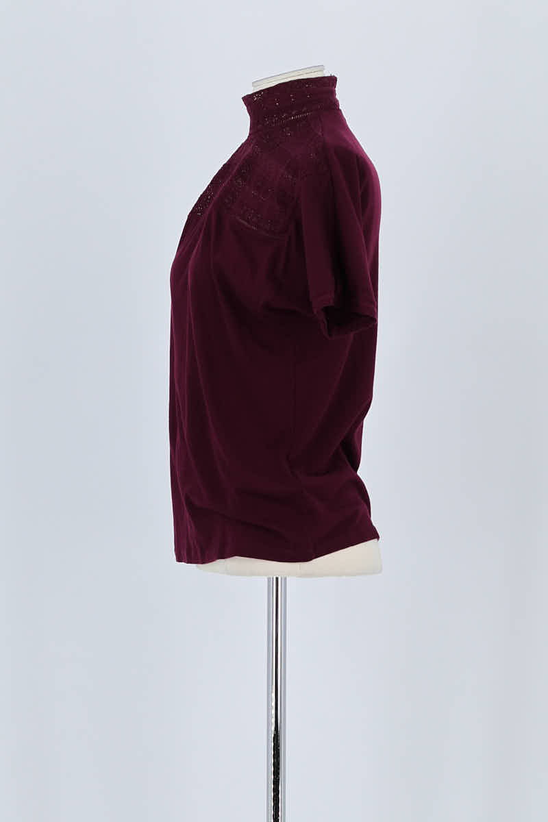 T-shirt Ralph Lauren Bordeaux en Coton