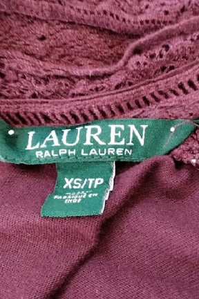 T-shirt Ralph Lauren Bordeaux en Coton