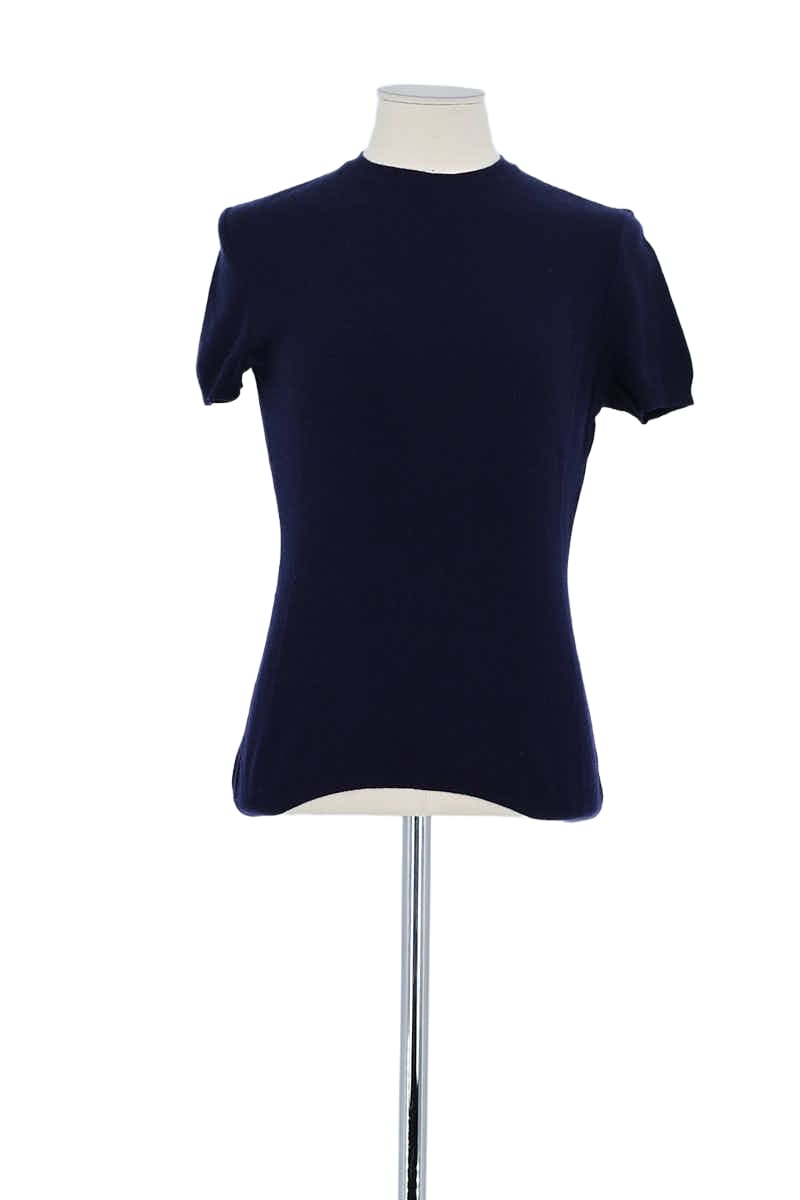 T-shirt Ralph Lauren Marine en Cachemire, taille M - Seconde Main