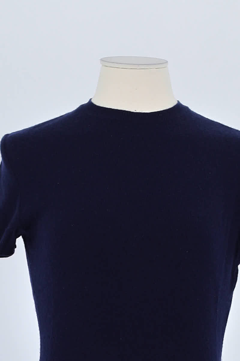T-shirt Ralph Lauren Marine en Cachemire