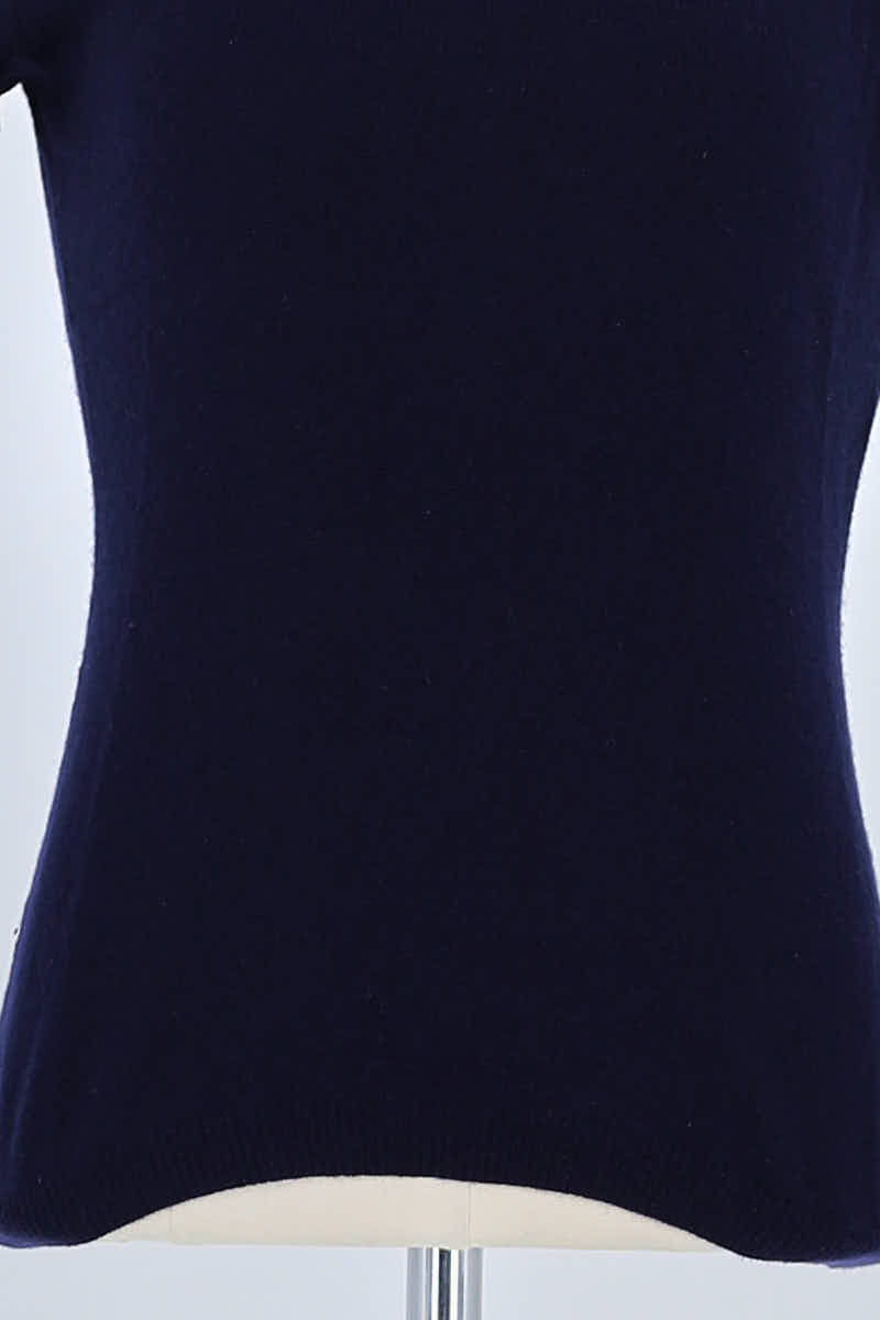 T-shirt Ralph Lauren Marine en Cachemire