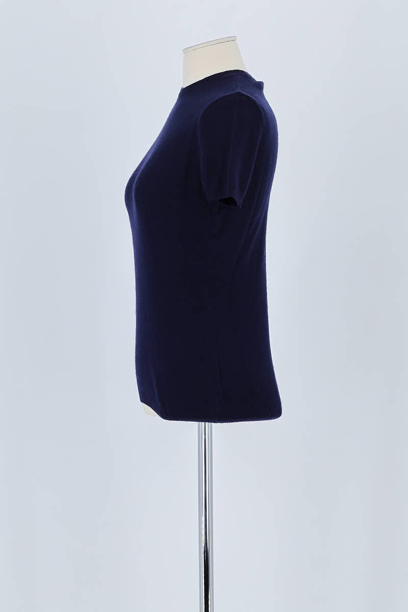 T-shirt Ralph Lauren Marine en Cachemire