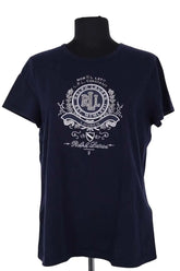 T-shirt Ralph Lauren Marine en Coton, taille L - Seconde Main