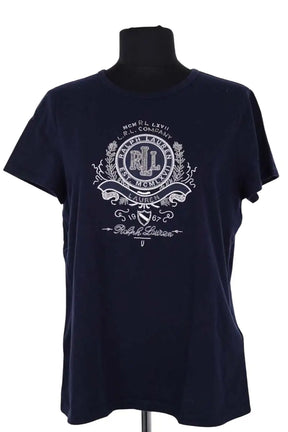 T-shirt Ralph Lauren Marine en Coton, taille L - Seconde Main