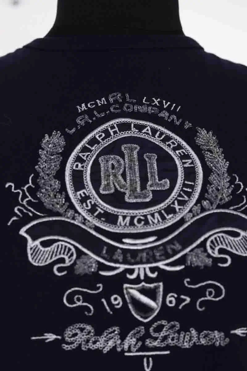 T-shirt Ralph Lauren Marine en Coton