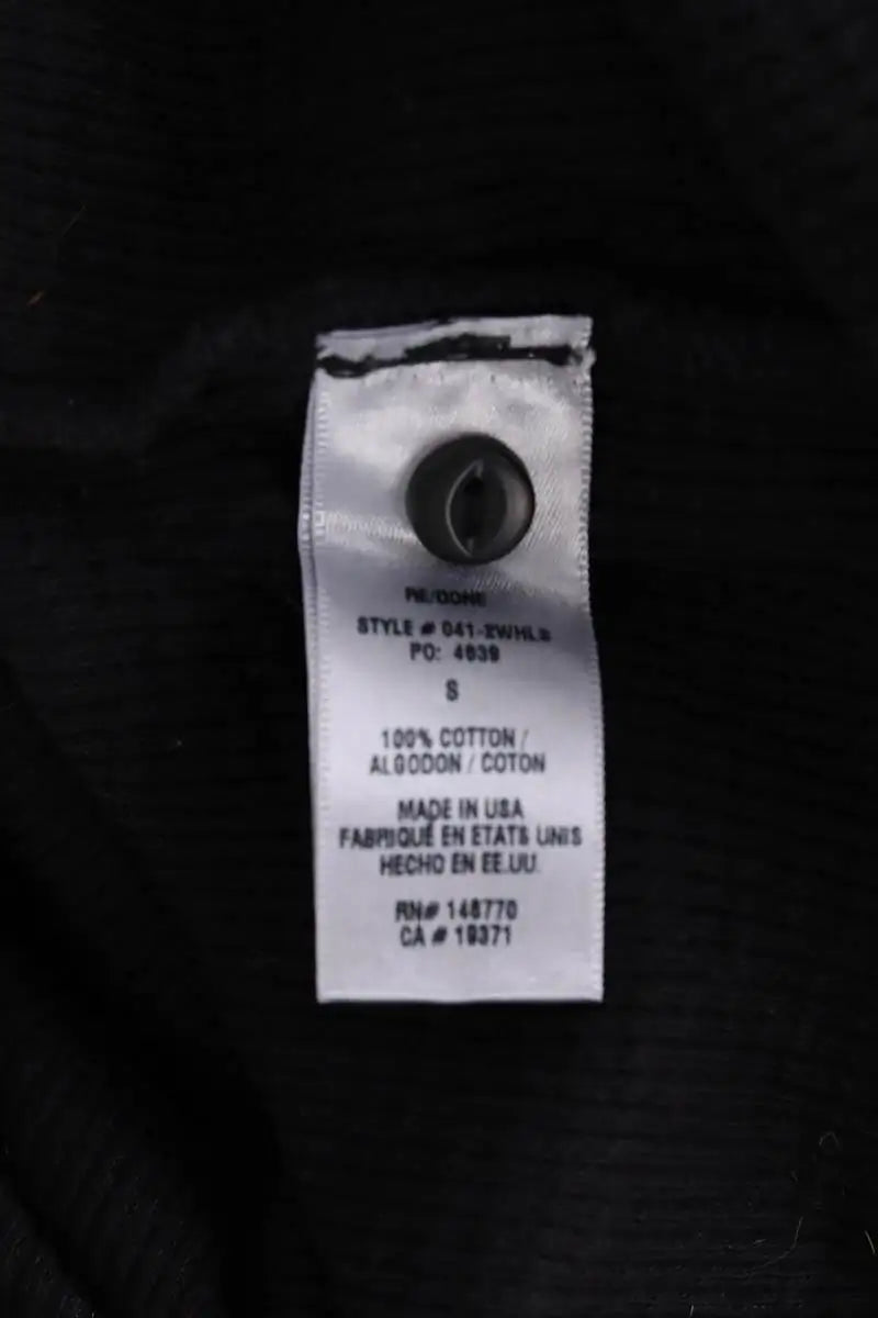 T-shirt RE/DONE Noir en Coton