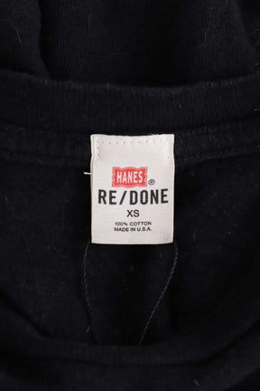T-shirt RE/DONE Noir en Coton