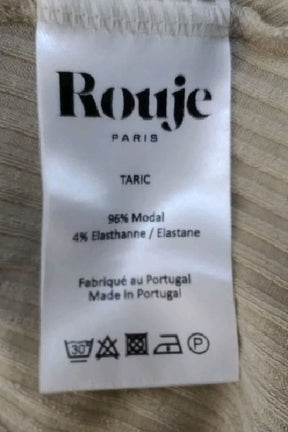 T-shirt Rouje Beige en Coton