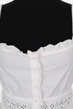 T-shirt Rouje Blanc en Coton