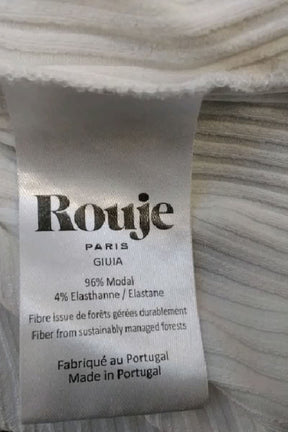 T-shirt Rouje Blanc en Coton