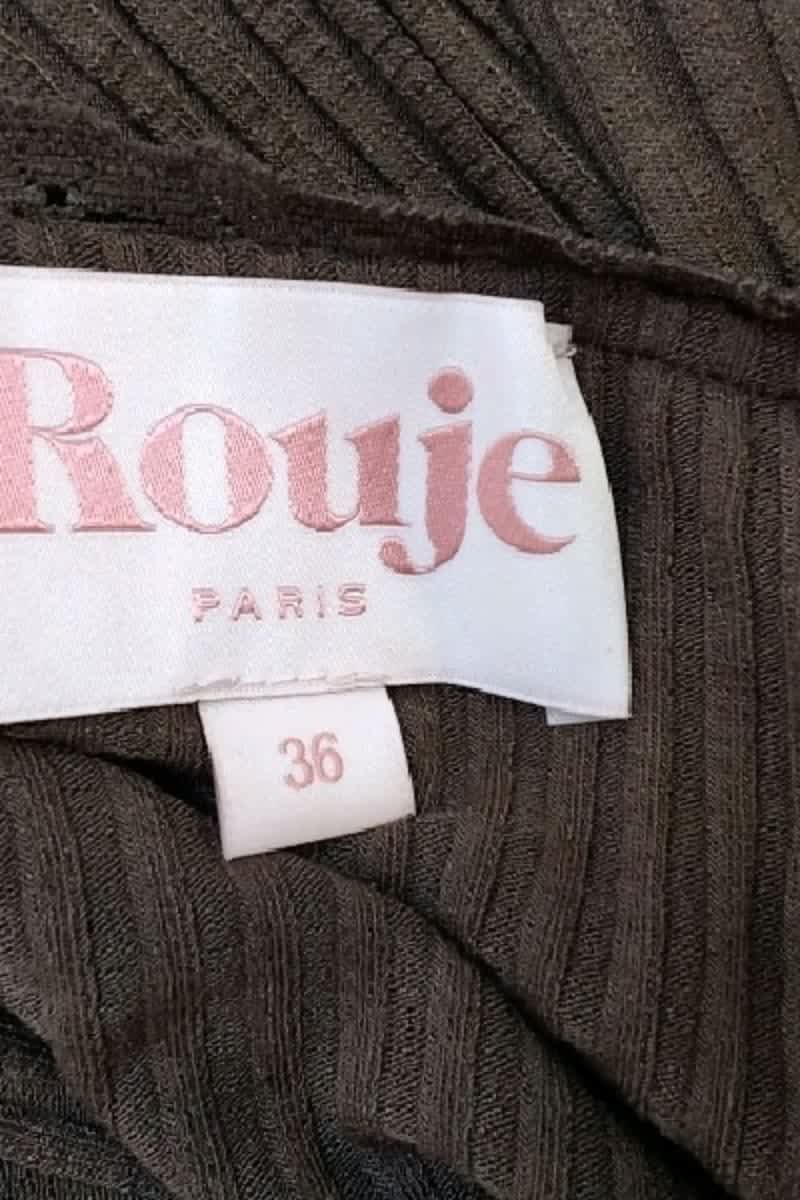 T-shirt Rouje Marron en Coton