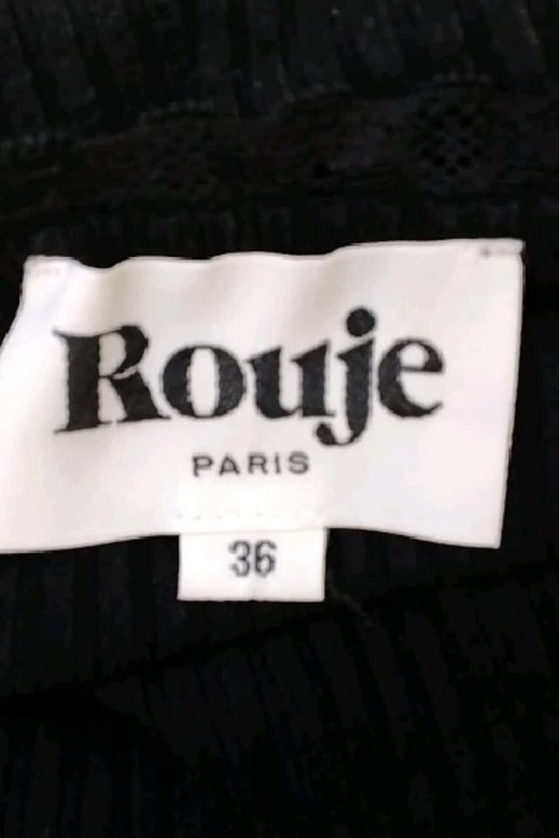 T-shirt Rouje Noir en Coton